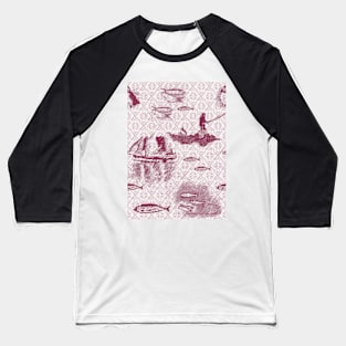 Tammie Norie Fishing - red/wine Baseball T-Shirt